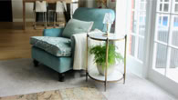Comfy chair with side table